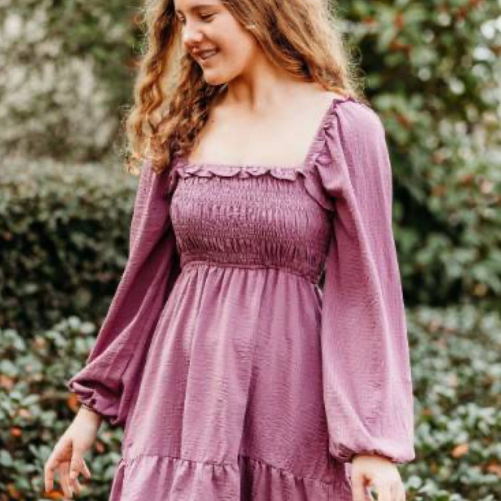 Luna Chix Women’s Forever Mine Ruffle Dress In Lilac, NWT (#016)